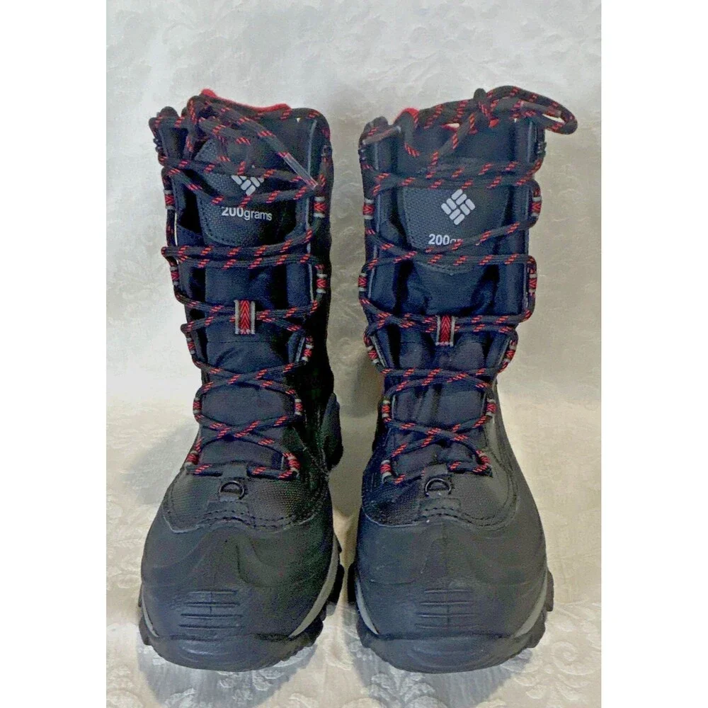 Columbia Bugaboot III Men's Waterproof Winter Boots Black Red Size 9.5 Wide 9.5W